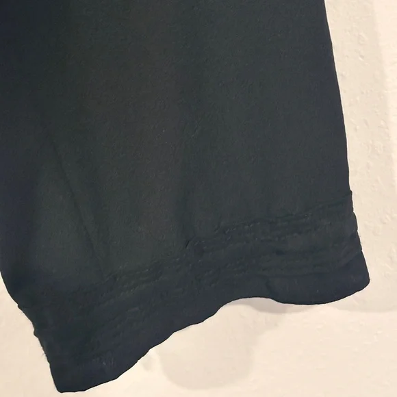 rag & bone Bennett 💯 silk Black Ruffled V-Neck Blouse M - Picture 7 of 9